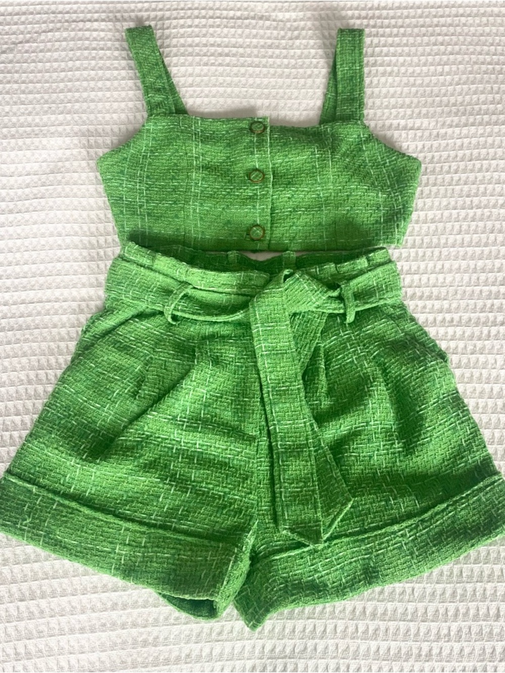 SUNCOO Green Textured Tweed Set size T2